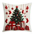 Christmas Cushion Cover | Snowflake & Santa Pillowcase 45x45cm