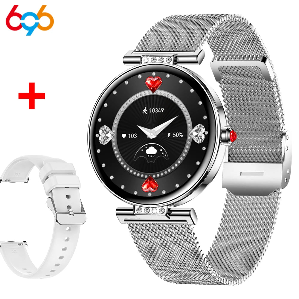 Lady Smartwatch Information Push Amoled Screen BT Call Smart Watch Women's Health Monitor Sports 6.2mm Ultra-thin All Metal Case Oasis Select SVWHS A SVM