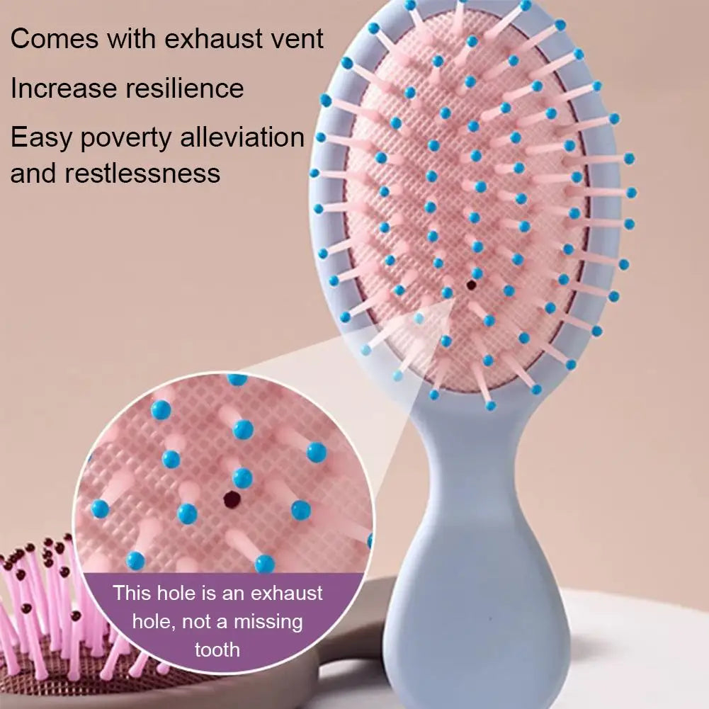 Mini Hair Brush For Women Girls,Travel Detangling Brush, Bridesmaid Party Supplies Christmas Stockings Filling Wet Hair Brushes Oasis Select