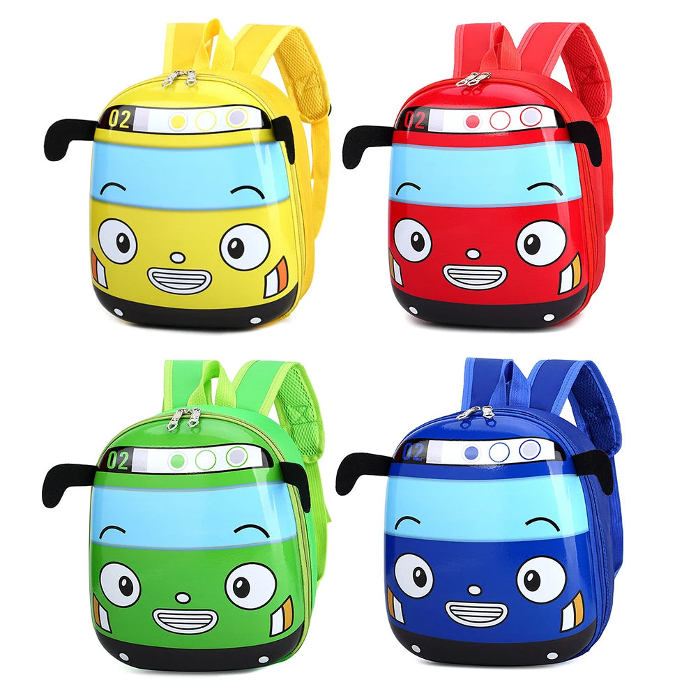 3D Cartoon Bus Kids Backpack – Toddler School Bag Boys & Girls Kids Backpack Oasis Select