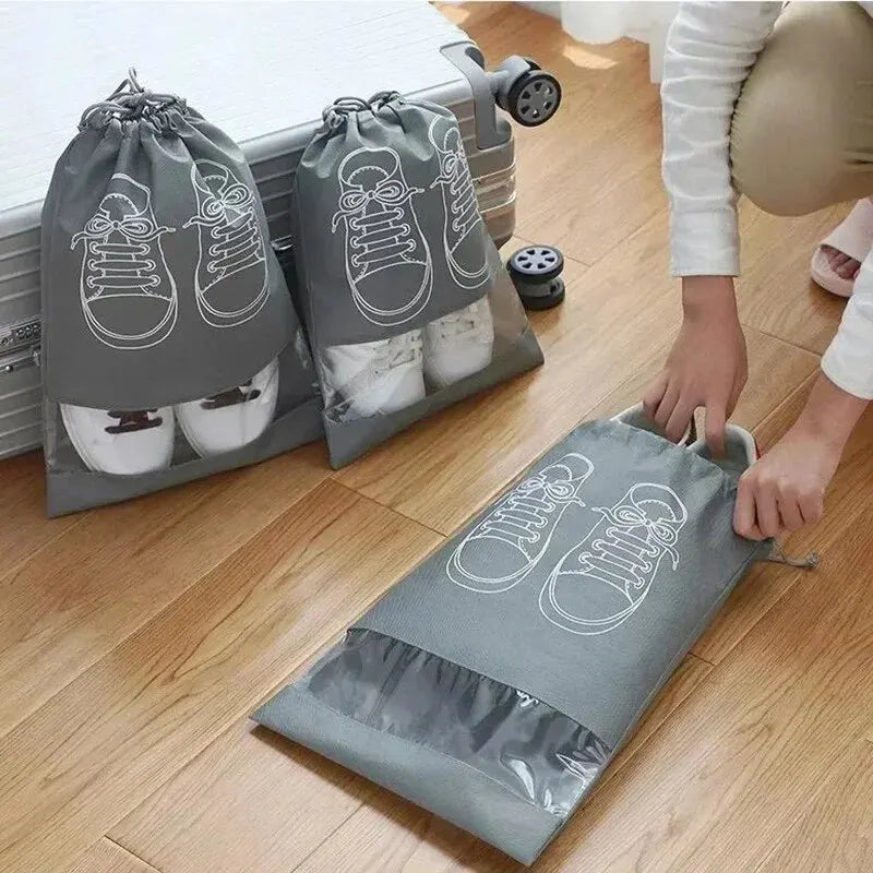 Travel Shoe Storage Bags Non-Woven Waterproof 5 or 10 Pack Shoe Storage Bag Oasis Select