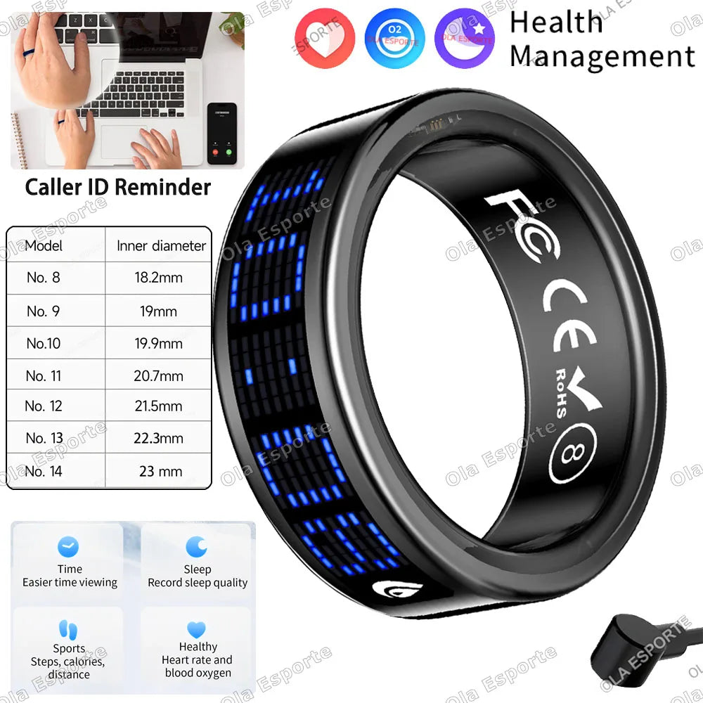 Ola Esporte Smart Ring 2026 | Heart Rate, Sleep & SpO₂ Tracker