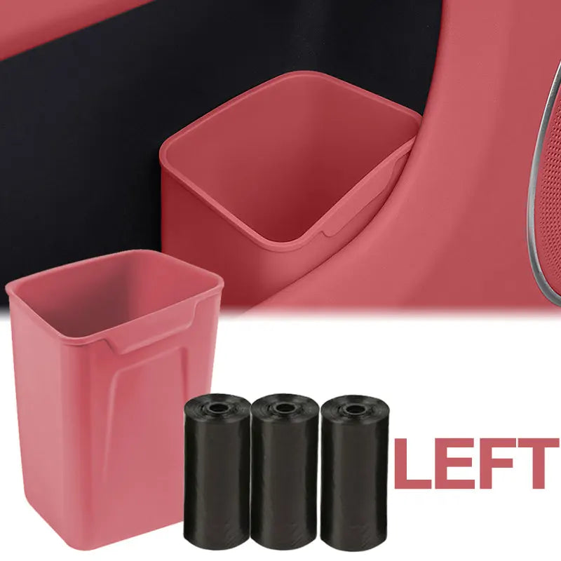 Car Door Storage Box Trash Can Multifunctional Silicone With Garbage Bags Door Bucket Umbrella Organizer For Car Accessories Oasis Select C LEFT 3