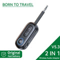 Bluetooth 5.3 Audio Transmitter Receiver 3.5MM AUX Hifi Stereo Music Wireless Adapter With Mic For Car Airplane TV PC Headphone Oasis Select BT13 B v5.3