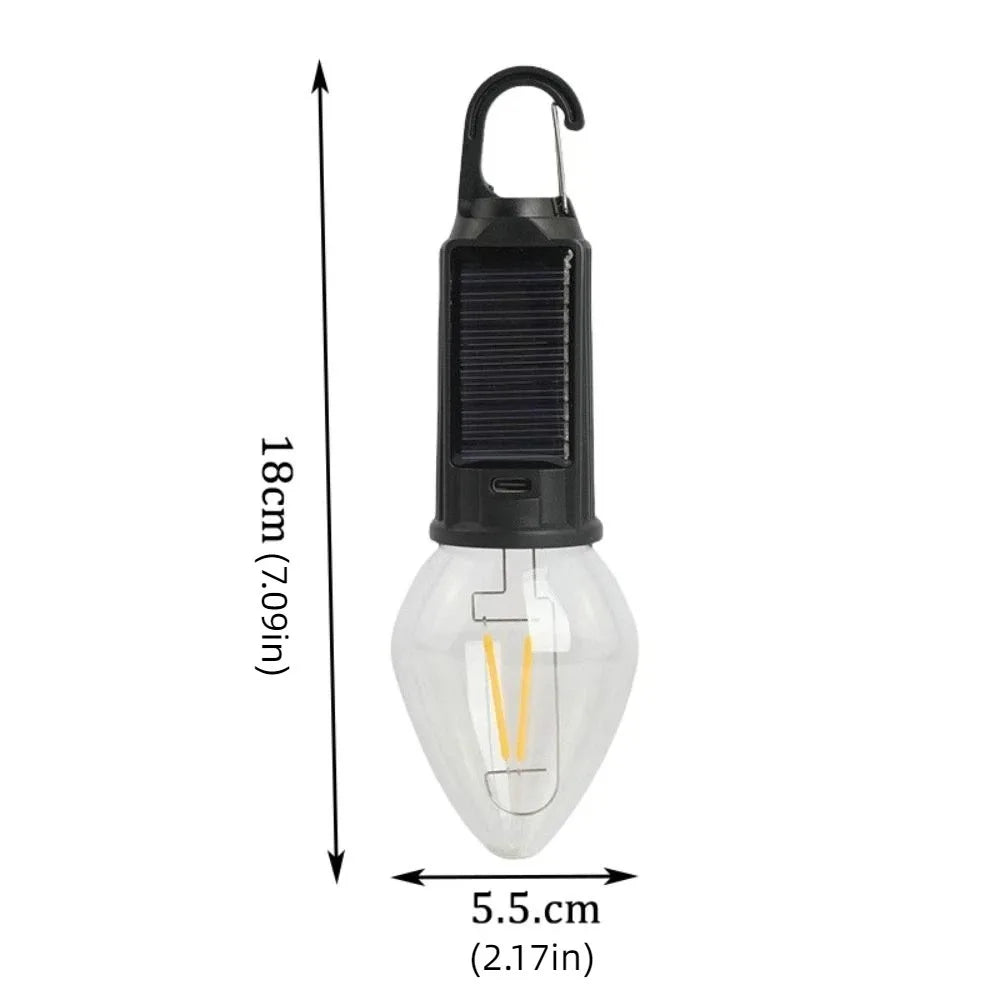 Solar USB Rechargeable LED Camping Lantern | Dimmable