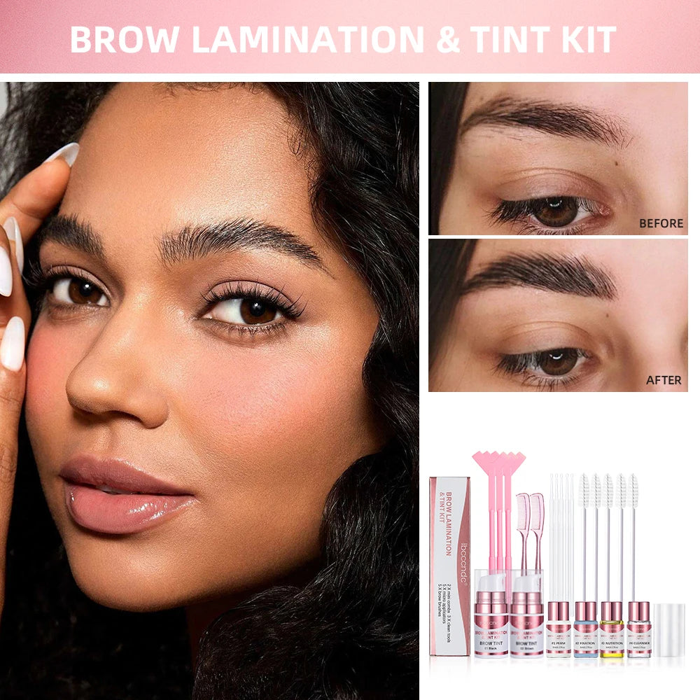Semi-permanent Brow or Lash Lift And Tint Kit Professional Brow Lamination Eyelash Lifting Perming Lashes Home Use Dye Brow Tool Oasis Select