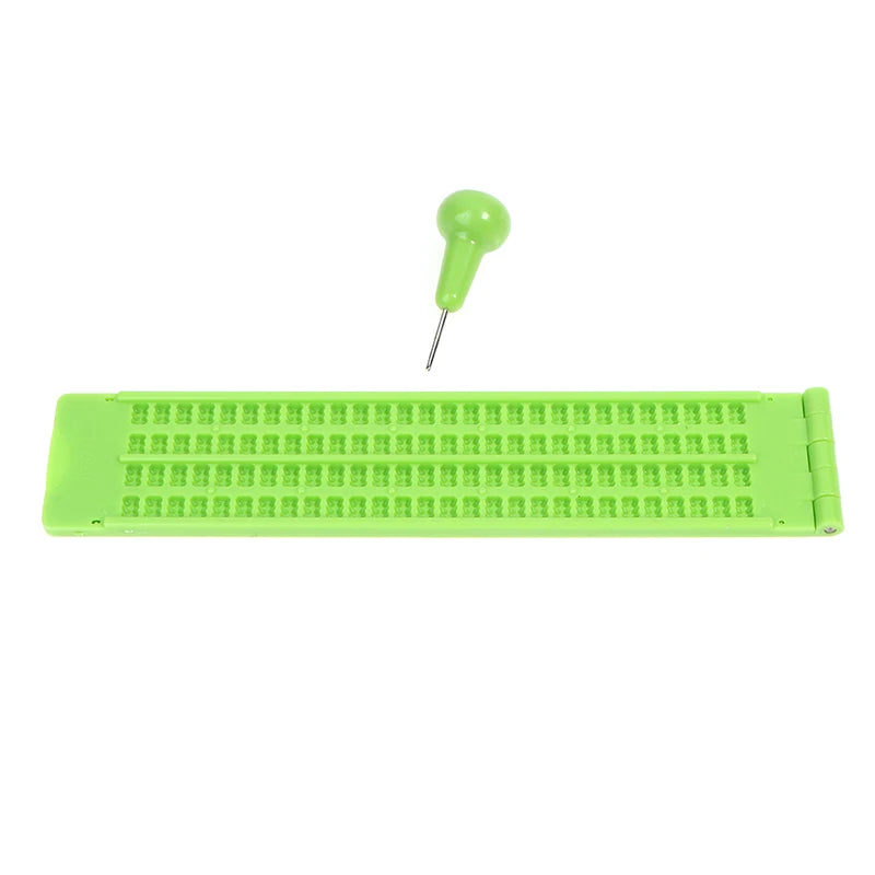 New Sale Plastic Braille Writing Slate School Portable Practical With Stylus Practice Oasis Select