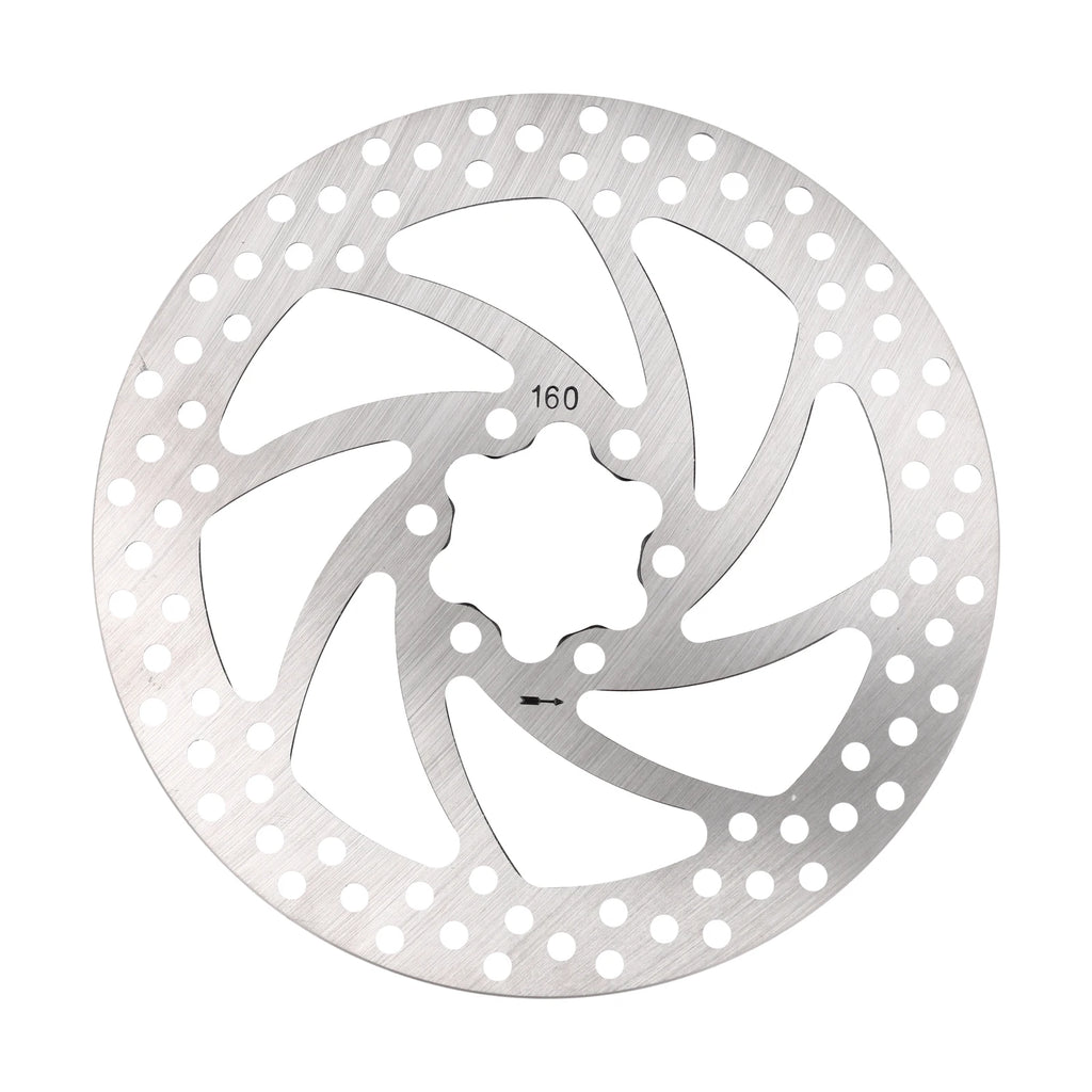 160MM Disc Disc Brake For Outdoor Cycling Carbon Steel Material High Hardness Lightweight Design Standard 6-Hole Oasis Select