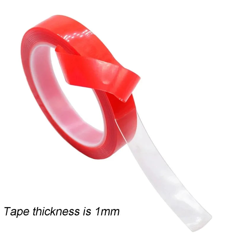 Car Strong Double Sided Adhesive Stickers Tape Nano Transparent Reusable Waterproof Auto Tape Clean Tools Car Protect Sticker Oasis Select