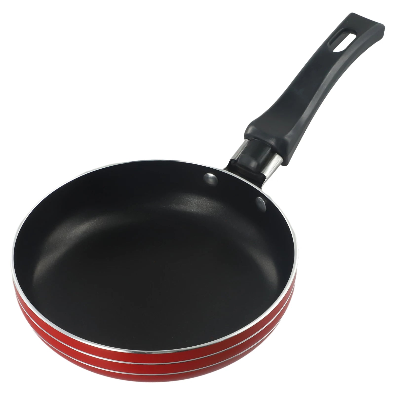 12/14/16/18cm Frying Pan Non-Stick Stainless Steel Frypan Pot Saucepan Steak Cooking Pan Random Color Cookware Kitchen Supplies Oasis Select