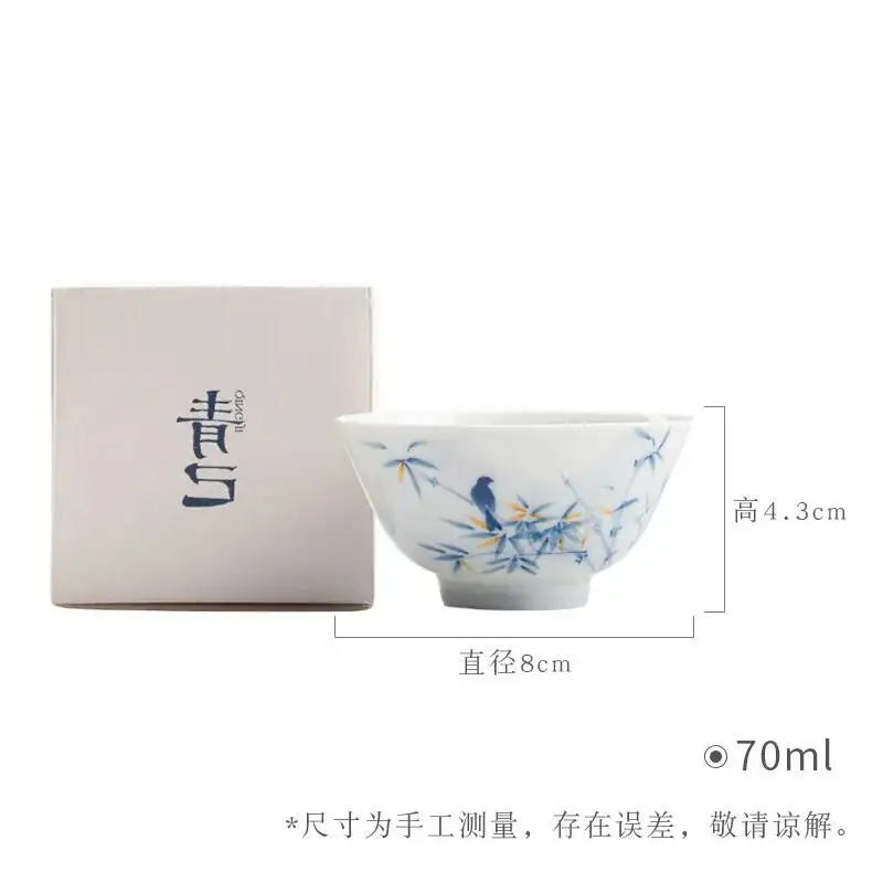 Blue And White Master Cup Kung Fu TeacupCeramic Tea Cup Oasis Select 7