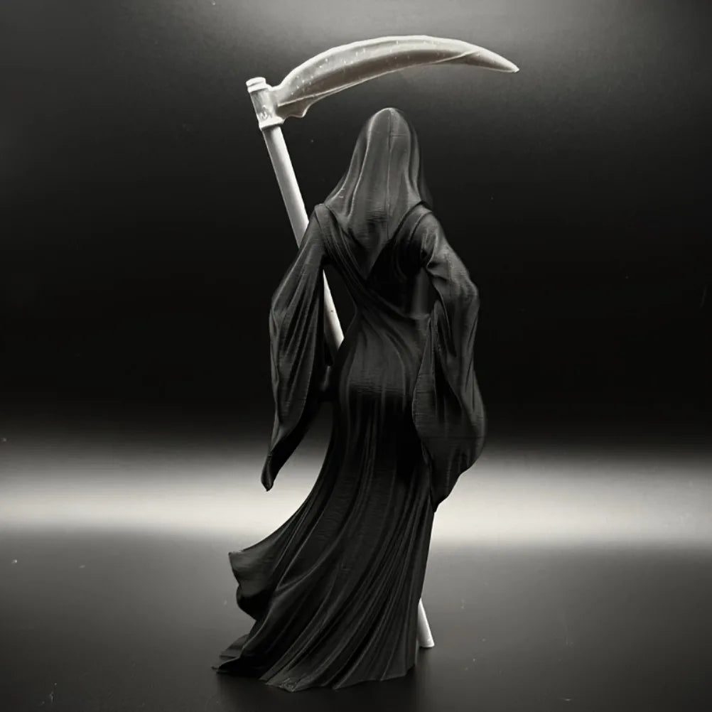 Hooded Faceless Death Goddess Figurine Reaper Statue Eerie Gothic Tabletop Decor Room Decoration Unique Novelty Gift Oasis Select