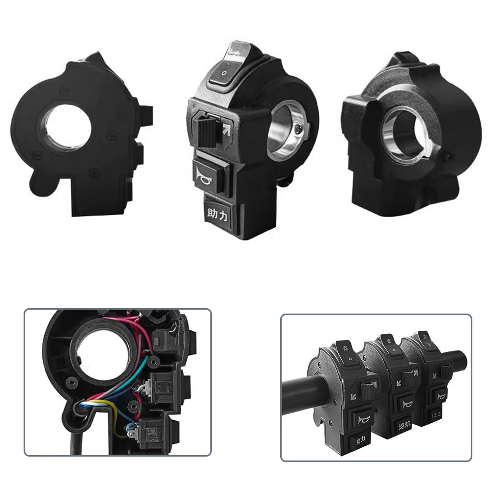 Electric Bike Part Bicycle Switch Scooter Size 64x78mm Sporting Turning WeightAbout 125g Accessory Material ABS Brand New Oasis Select