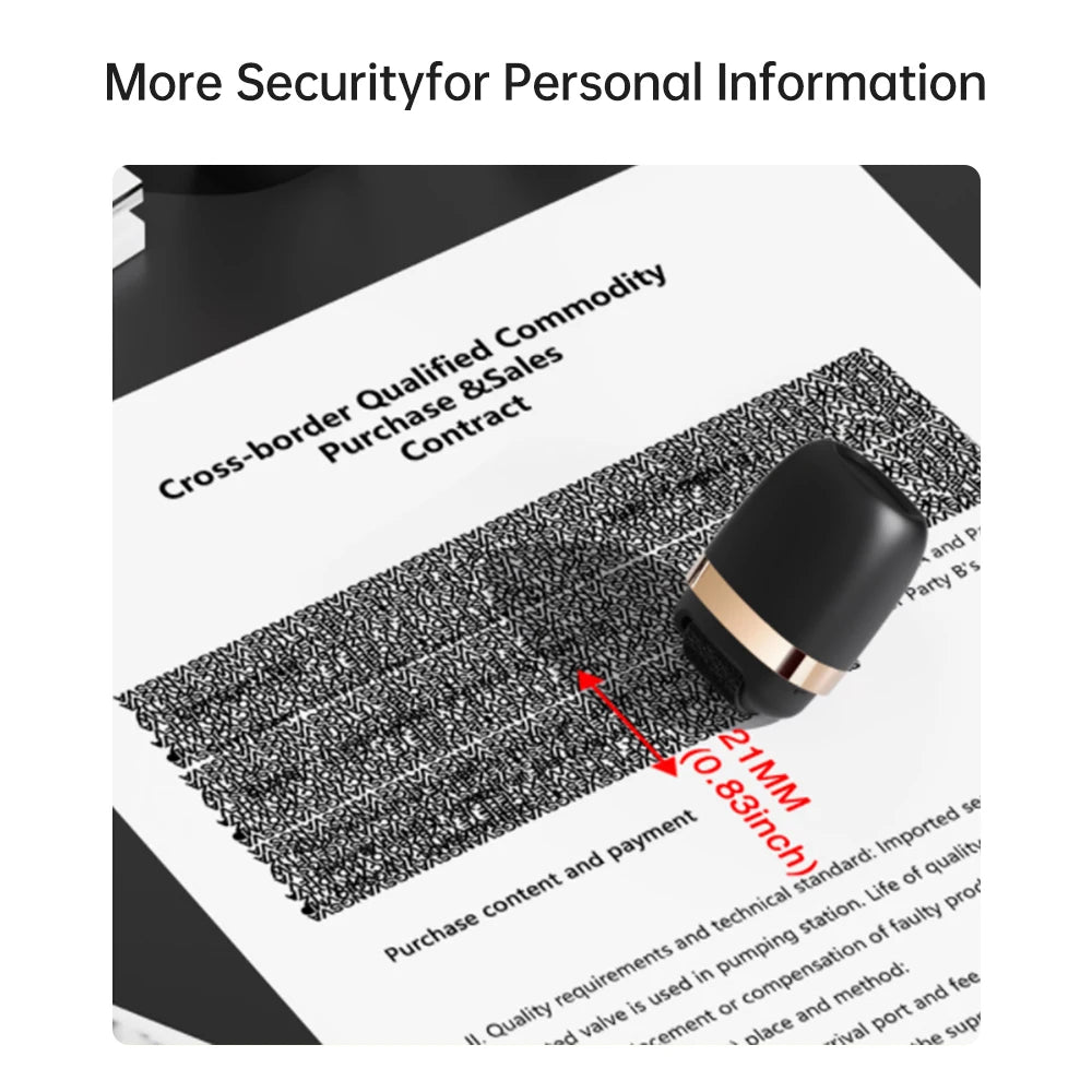 ID Protector Ink Roller Wide Identity Theft Protection Confidential Roller Signature Stamp for Data Privacy 21mm Scrolling Width Oasis Select