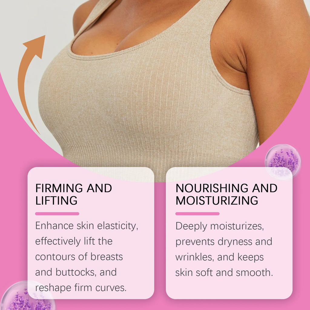 Breast & Hip Care Cream, firms chest skin, enhances hip curves, shapes perfect body figure, hydrates and nourishes skin. Oasis Select