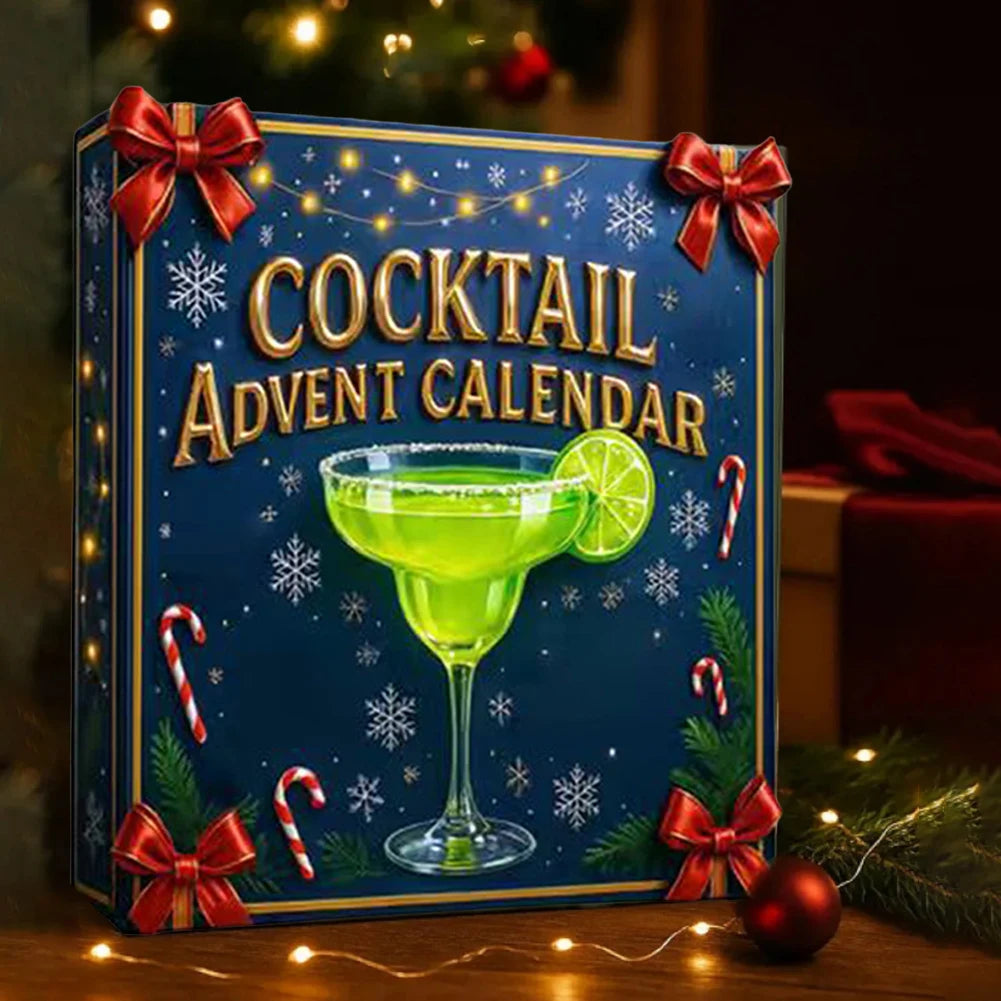 Cocktail Advent Calendar – 24 Acrylic Christmas Tree Ornaments