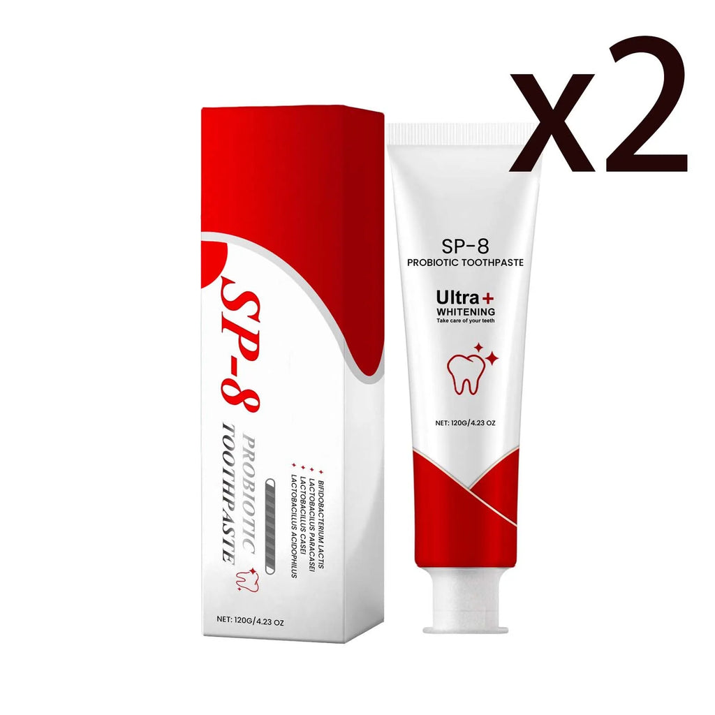 Probiotic Brightening White Toothpaste Remove Odors Fresh Breath Removing Dental Plaque Soothing Gums Clean Oral Care Toothpaste Oasis Select 2x120g