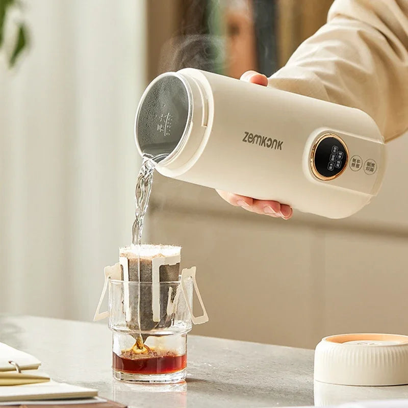 URGGU 550ml Portable Electric Kettle | Temp Control & Auto Shut-Off
