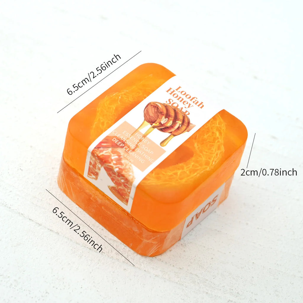 Natural Aloe Vera Luffa Soap – Lemon Brightening & Oil Control
