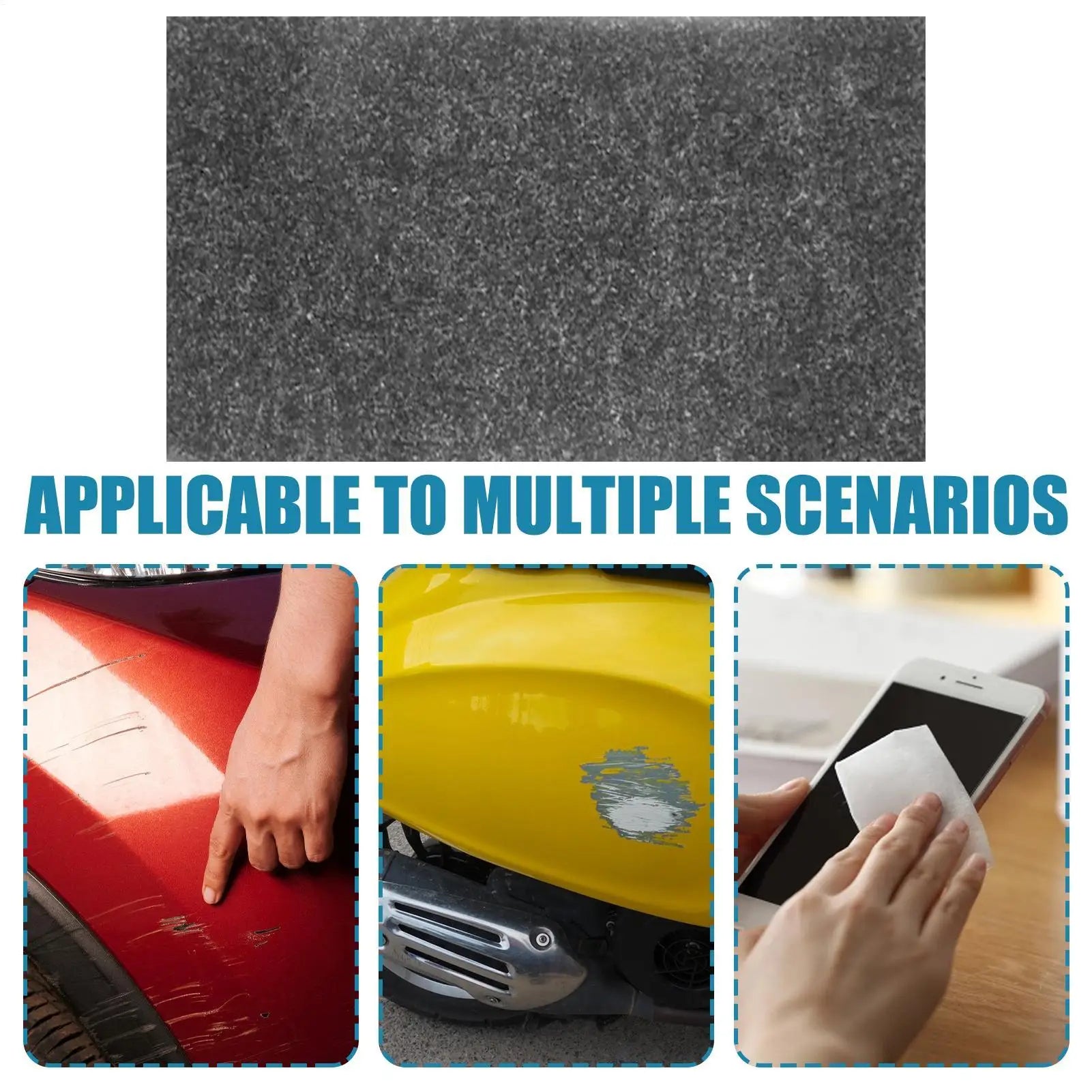 Car Scratches Remover Cloth 6Pcs Nano Car Scratch Remover Reusable Nanosparkle Cloth Restores Color Auto Scratch Remover Oasis Select