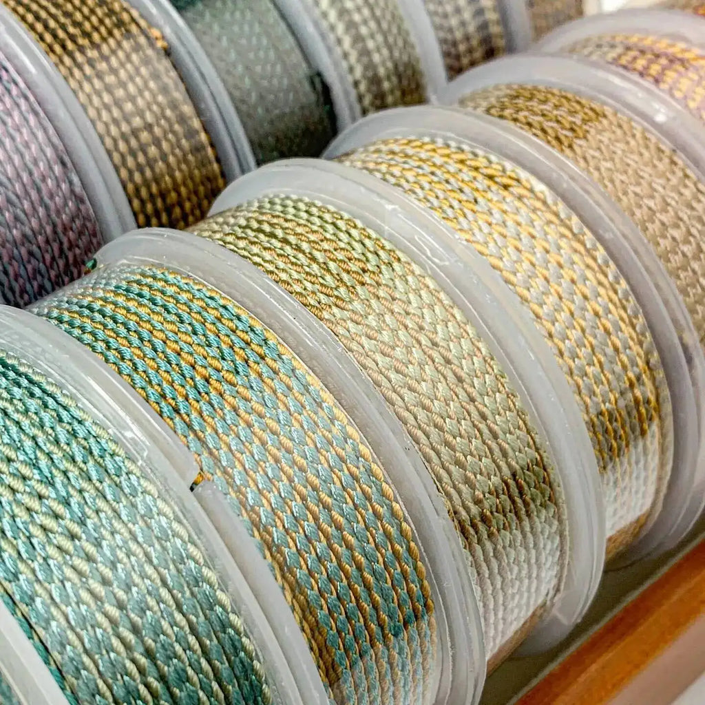 1.5mm 10M Two-Color Braided Cotton Woven Rope Twist Jewelry Line DIY Hand Rope Lanyard Necklace Hanging Cord Oasis Select