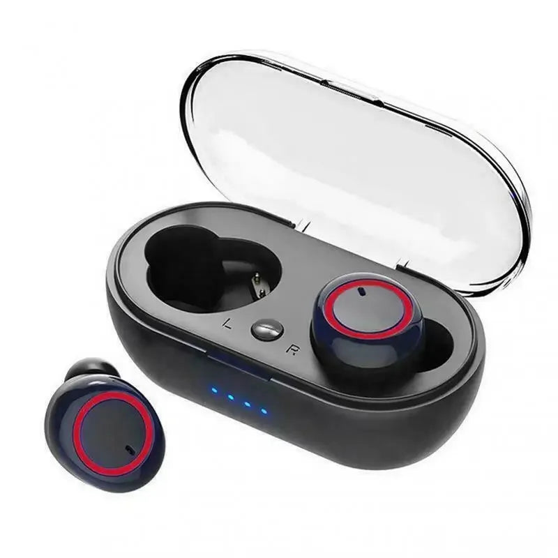 TWS Earphone Bluetooth Wireless Headphones Stereo Earphones 5.3 Wireless Headphone With Microphone For All SmartPhones Oasis Select black red
