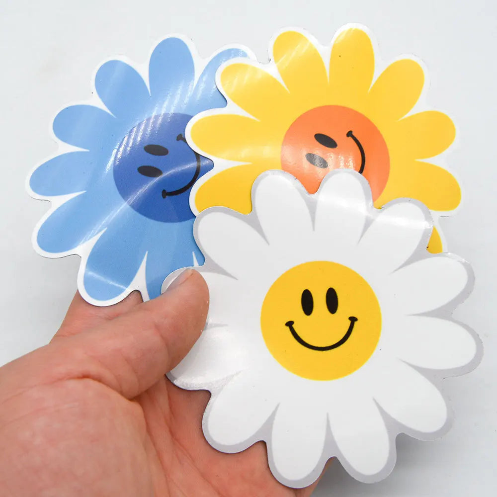 Magnetic Cartoon Sunflower Flower Refrigerator Sticker PVC Self-priming Soft Magnetic Car Decoration Sticker Oasis Select