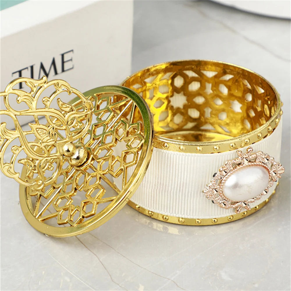 European Hollow Gold Gift Box – Wedding & Baby Shower Favors
