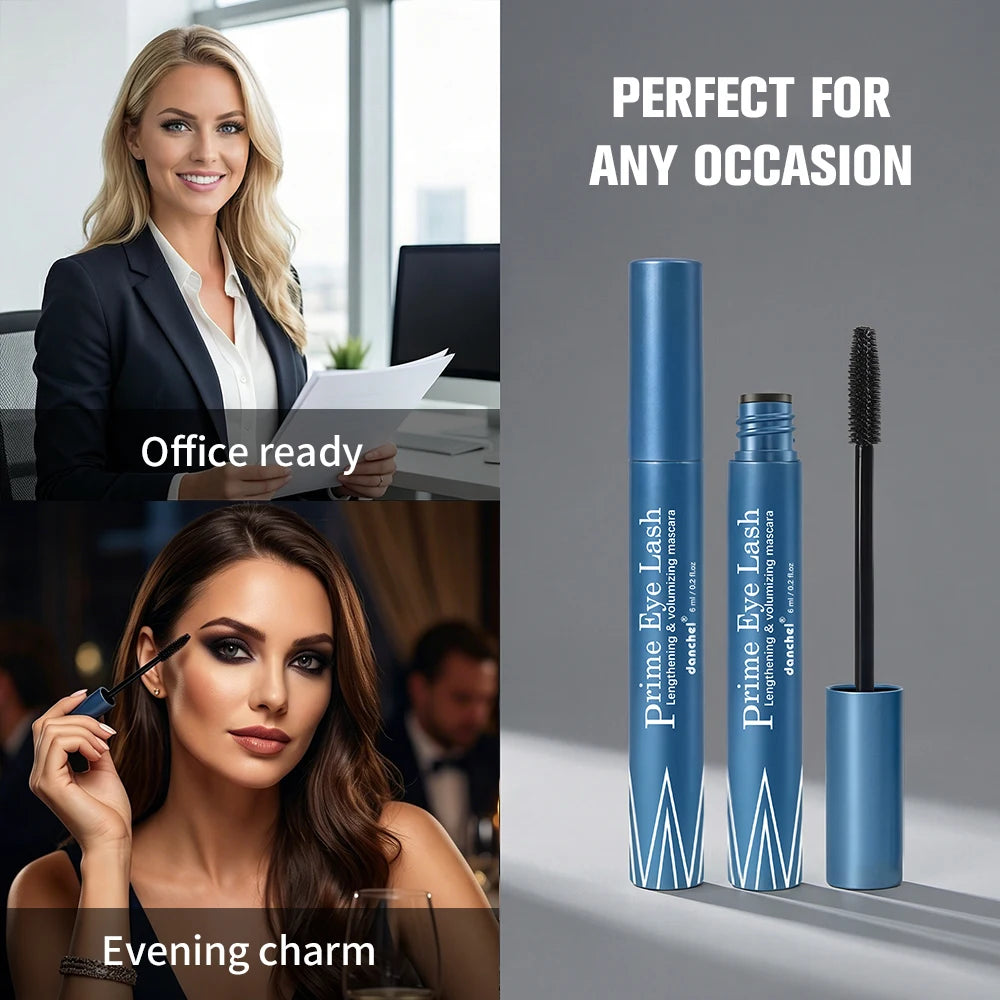 Lengthening & Volumizing Mascara Water-Resistant Long-Lasting Nourishing Strengthen Mascara Glossy Natural Finish Eye Makeup Oasis Select