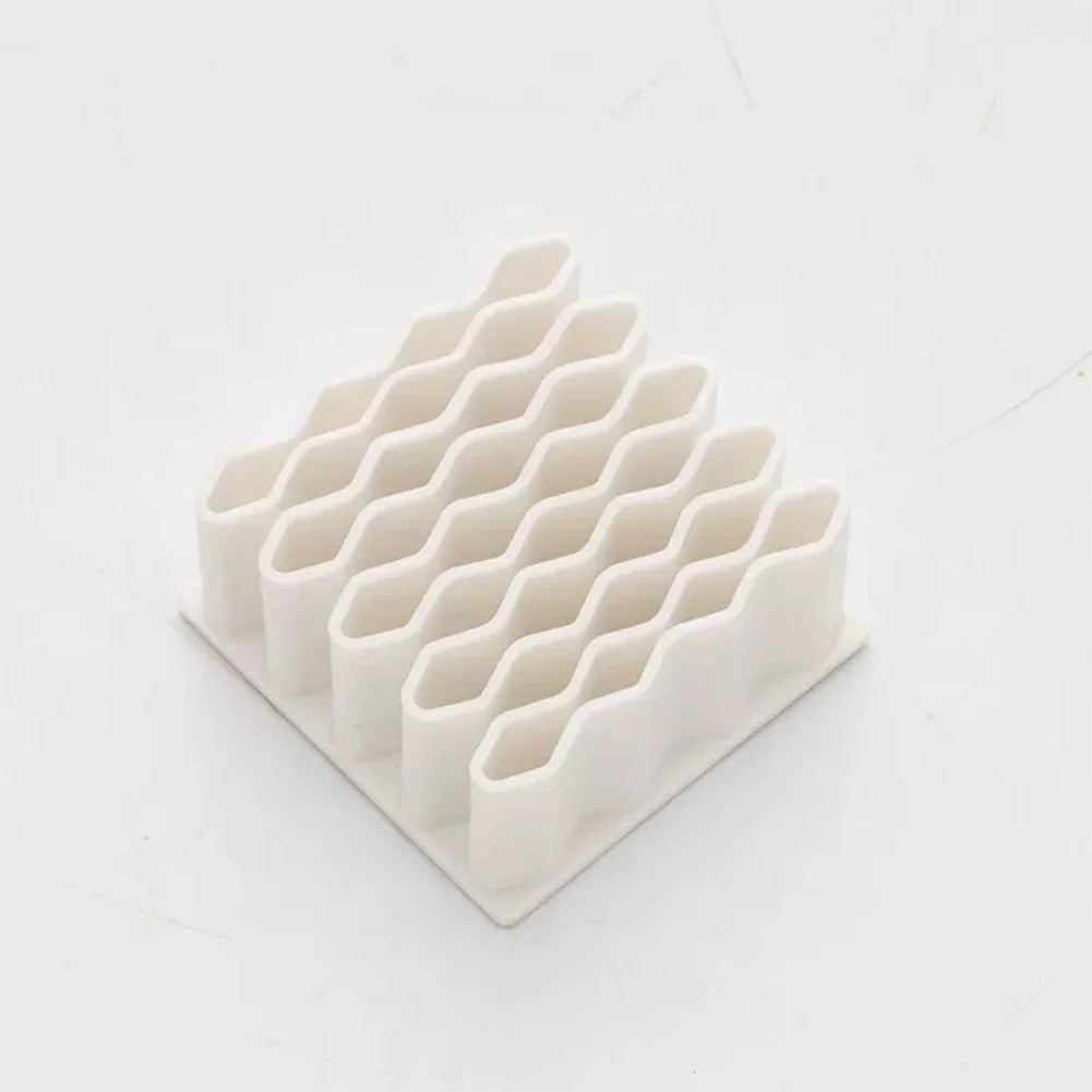32-Slot Honeycomb Desk Organizer – Pen & Brush Holder