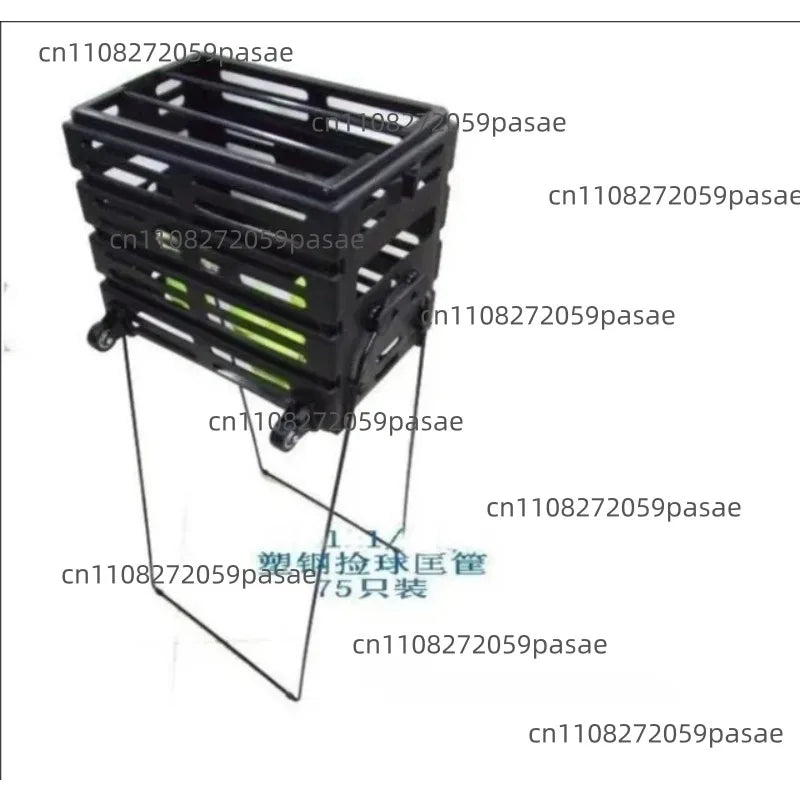 Tennis Ball Hopper with Wheels – 80-Ball Nylon Pick-Up Basket