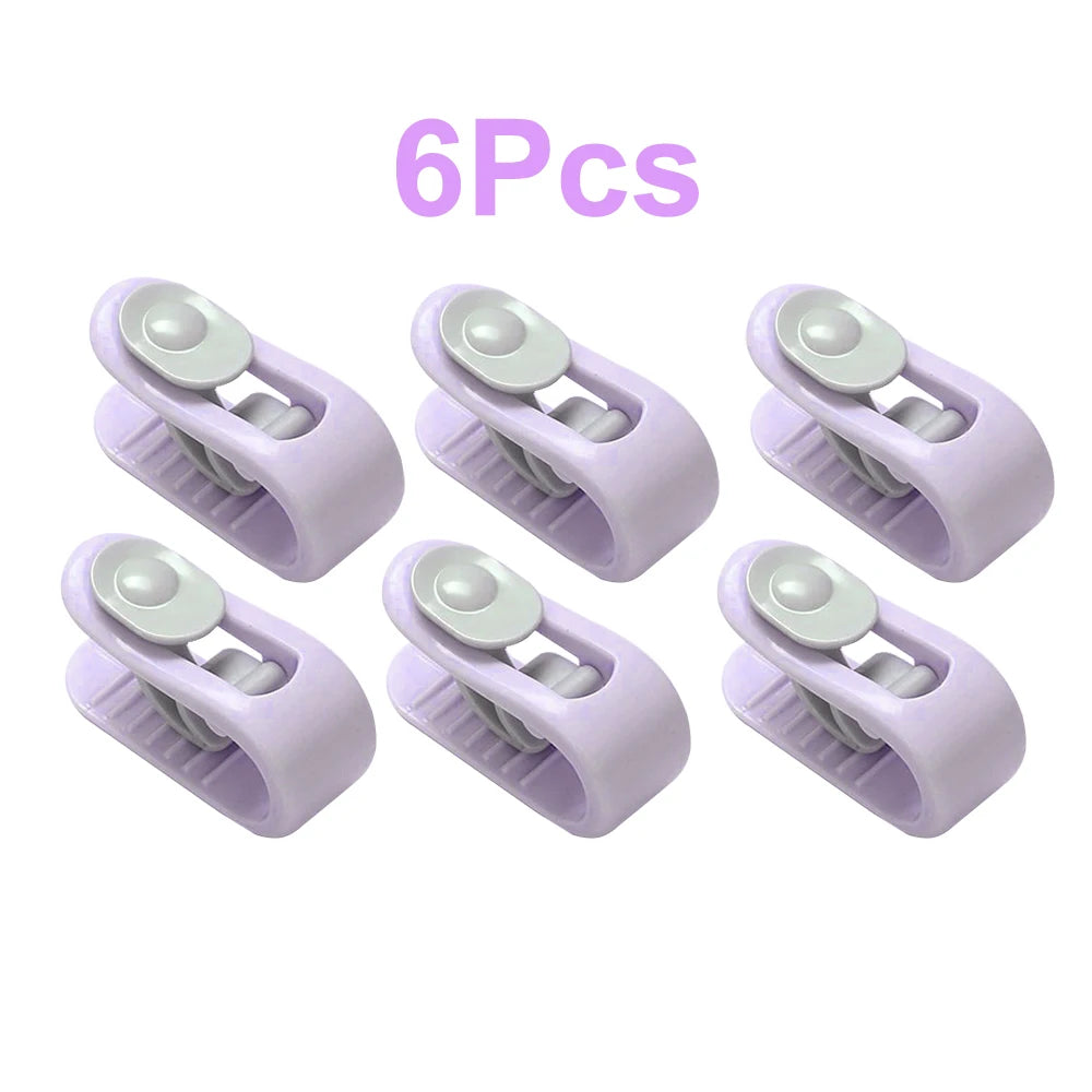 6pc Bed Sheet Clips Quilt Fasteners Quilt Drying Clips Bed Sheet Drying, Non-Slip Curtain Clips Duvet Cover Clamps Fixing Device Oasis Select 6Pcs purple