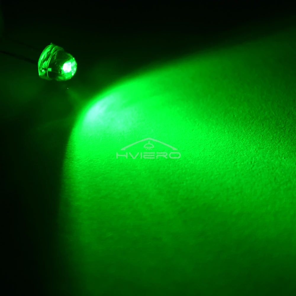 500/1000PCS F5 5mm Straw Hat LED Diodes | Ultra Bright Multi-Color