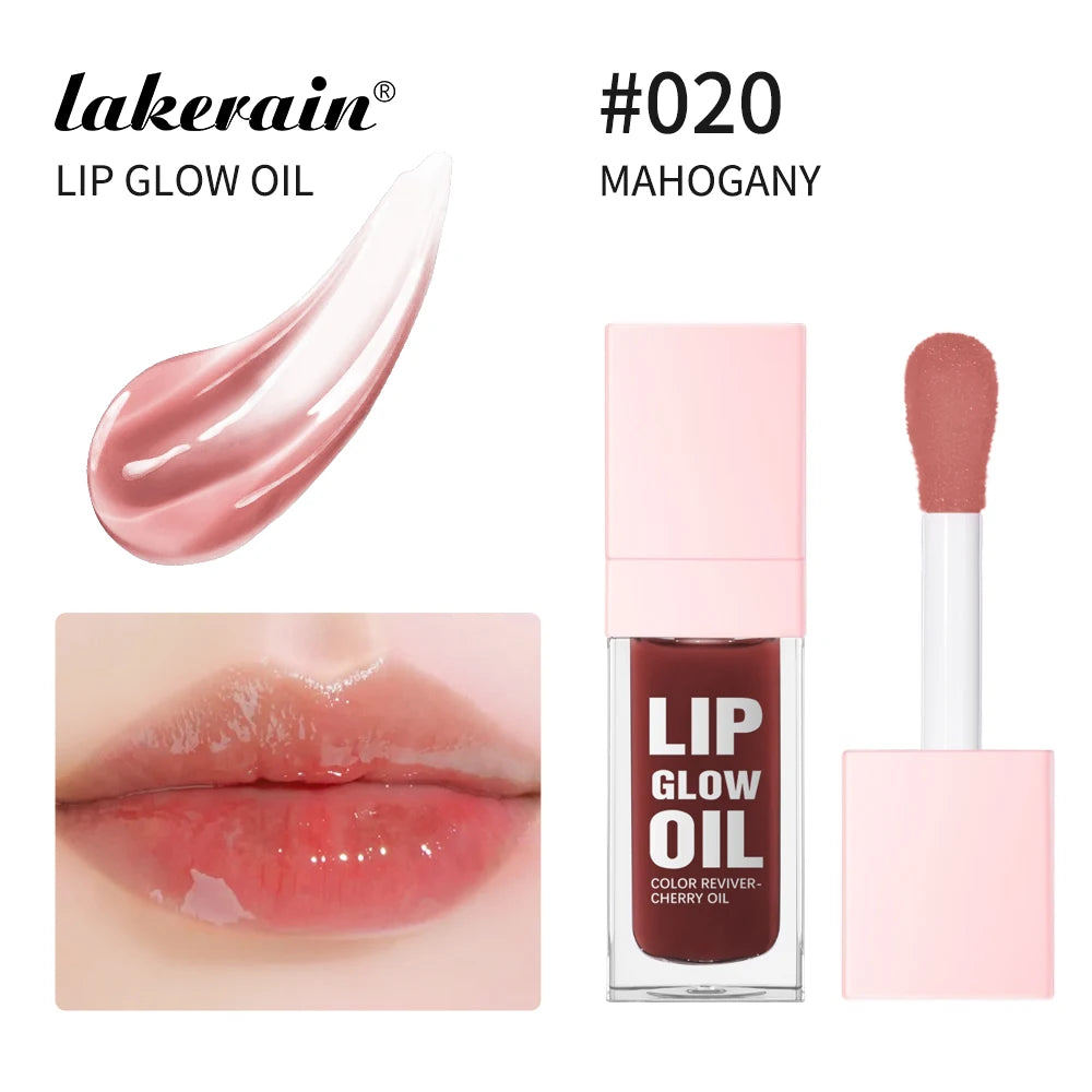 Lip Glow Oil Jelly Lip Gloss Set Long Lasting Permanent Lipstick Woman Tint for Lips Stick Free Shipping Lipgloss Glosses Stain Oasis Select 020 MAHOGANY