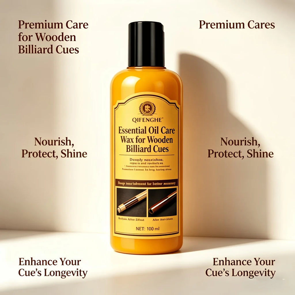 Billiard Cue Wax – Essential Oil Wood Polish & Restorer Cue Care Wax Oasis Select