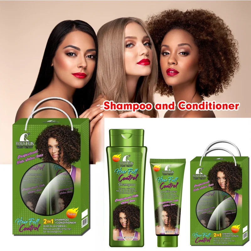 ROUSHUN Olive Shampoo & Conditioner Set | Nourishing Hair Duo