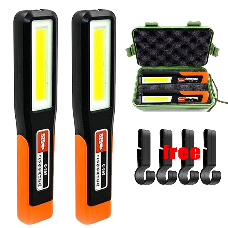 KDULIT Rechargeable COB LED Work Light – Magnet & Hook