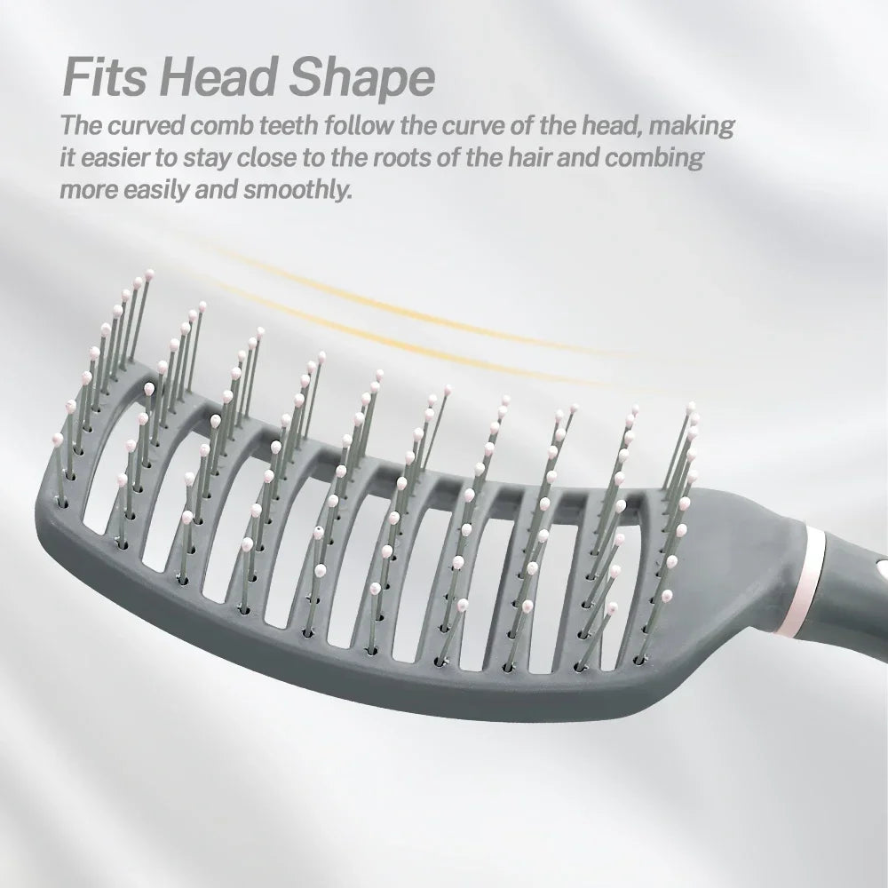 Detangling Hair Brush – Bristle & Nylon Scalp Massage Comb Detangling Hair Brush Oasis Select