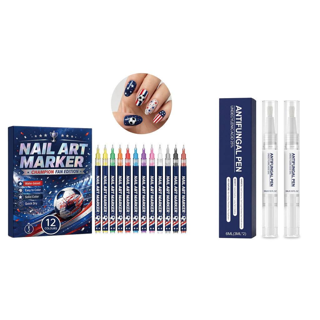 Fan Edition Nail Art Markers Waterproof Solid Color Fine Tip Nail Polish Drawing Pen DIY Sports Pattern Nail Design Man icure Su Oasis Select set