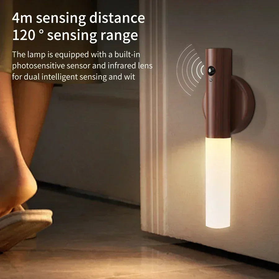 Motion Sensor LED Night Light – Rechargeable Magnetic Wall Lamp Motion Sensor Night Light Oasis Select