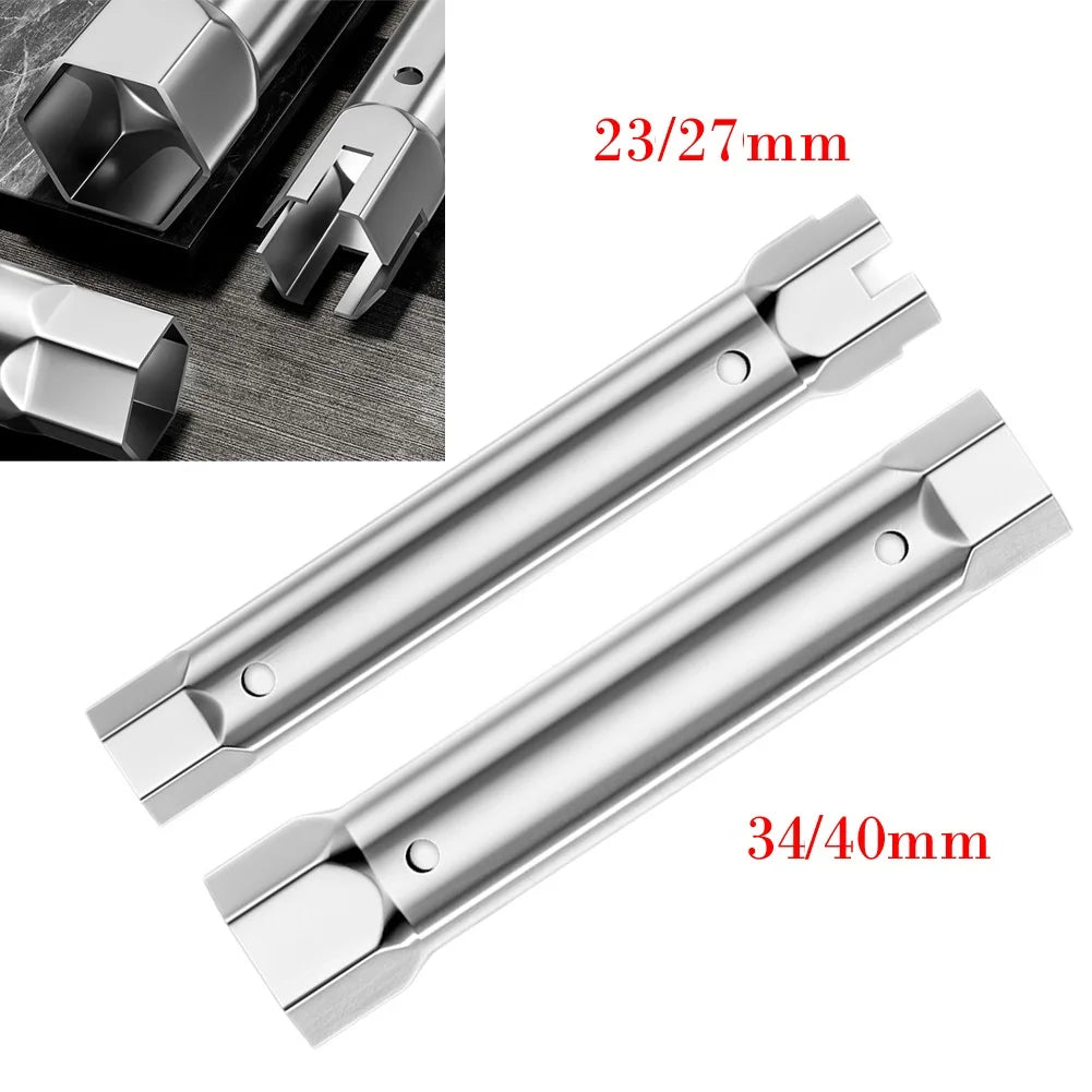 23-27mm 34-40mm Pipe Spanner Socket Wrench Faucet Valve Socket Wrench Ratchet Sink Faucet Drain Installation Hand Tools Oasis Select
