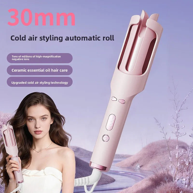 New fully automatic curling iron 30mm cold air automatic curling iron negative ion red light does not damage hair and lasts Oasis Select