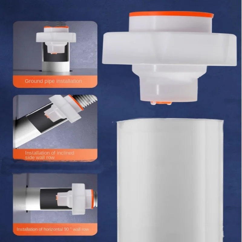 Kitchen Washbasin Sewer Sealing Ring Washing Machine Insect Proof Pipe Connector Hose Odor-proof Seal Plug Bathroom Accessories Oasis Select