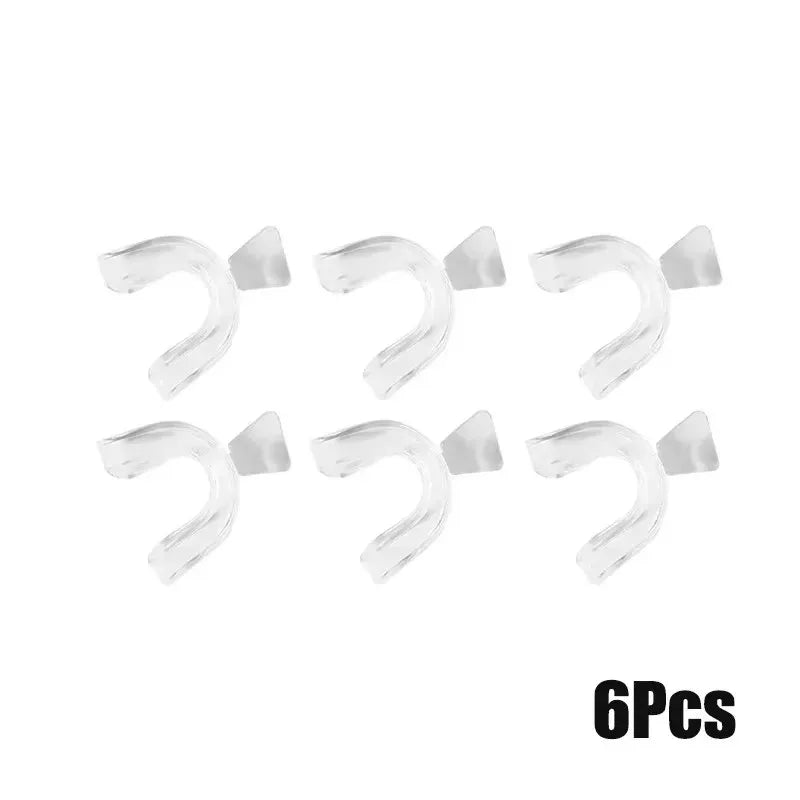 1-10Pcs Anti Snoring Bruxism Sleeping Mouth Guard Night Guard Gum Shield Mouth Tray Stop Teeth Grinding Sleep Aid Health Care Oasis Select 6pcs