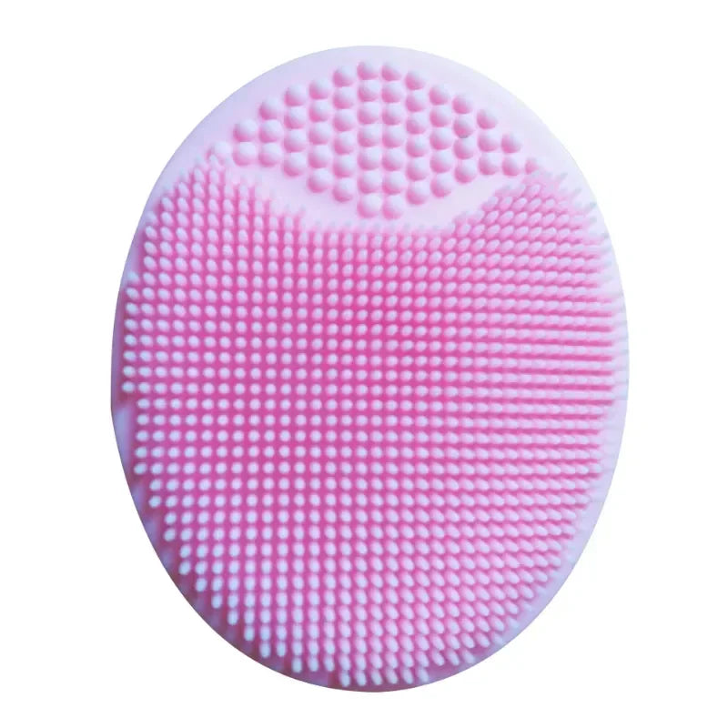 1/2pcs Shampoo Brush for Baby Infant Bathing Soft Silicone Boys Kids Shower Brush Head Hair Washing Massage Brushes Wipe Comb Oasis Select pink