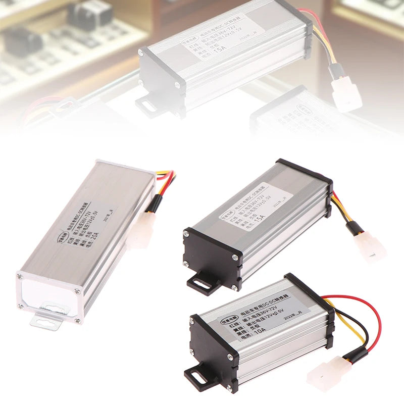 DC 36/48/60/72V to 12V 10A 15A 20A 180W Electric Vehicle DC Converter Electric Power Transformer Oasis Select