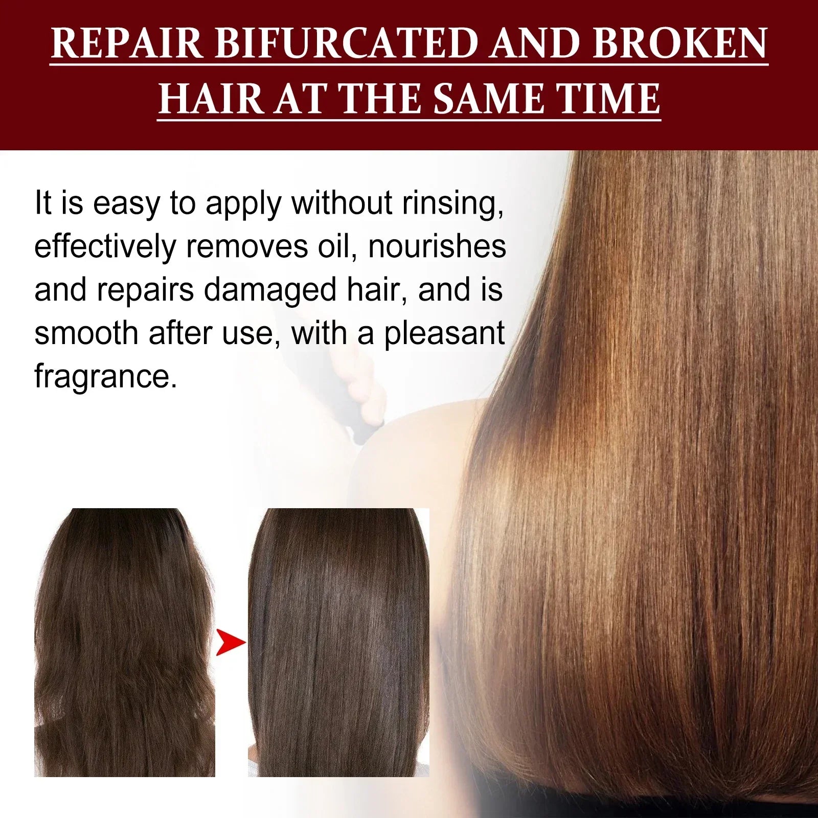 Hair Conditioner Essence Moisturizing Soften Repair Hair Mask Smoothing Treatment for Damaged Dry Curly Frizzy Hair Care Oasis Select