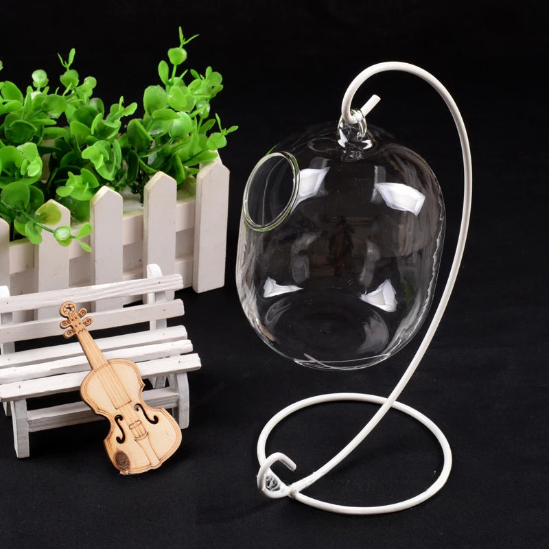 Hanging Glass Vase Creative Transparent Ornaments Hanging Bottle Hydroponic Plant Vase Indoor Home Decoration Bottle Fresh Oasis Select