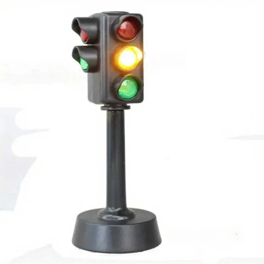 Mini Traffic Signs Road Light Block,Children Safety Education Kids' Puzzle Traffic Light Toy, Kids' Gift Oasis Select