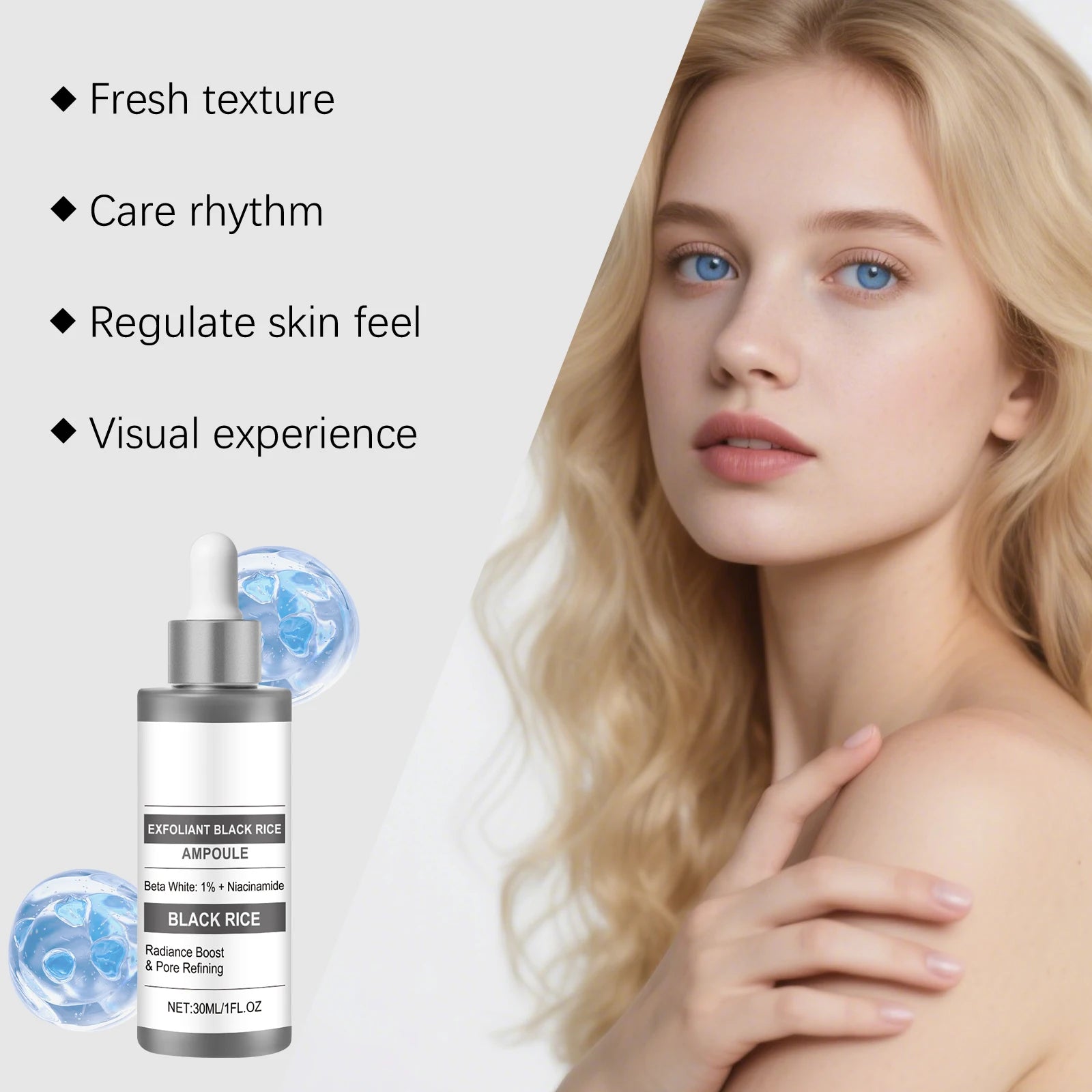 Salicylic Acid Black Rice Serum – Exfoliate & Brighten Skin Facial Exfoliating Serum Oasis Select
